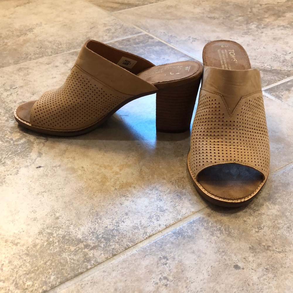 TOMS Majorca Perforated Mule sz 9